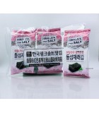 (3包裝)韓國烤紫菜。粉紅鹽味